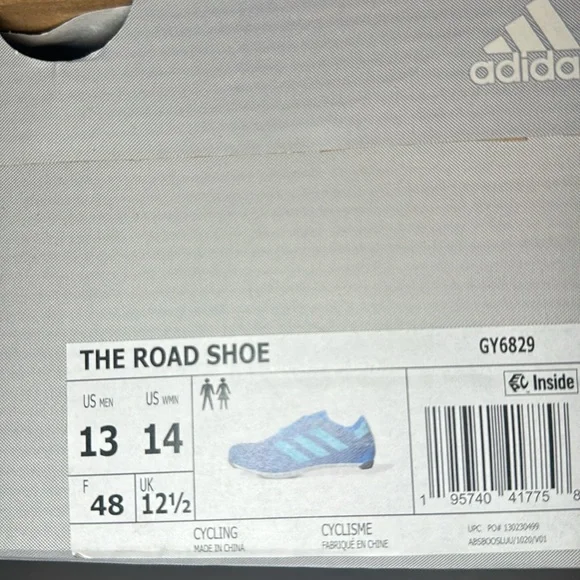 NWT! Adidas The Road Shoe Cycling Sneakers Men’s 13 Blue